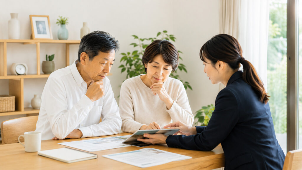 塙町で葬儀費用や家族葬の内容を事前相談する様子