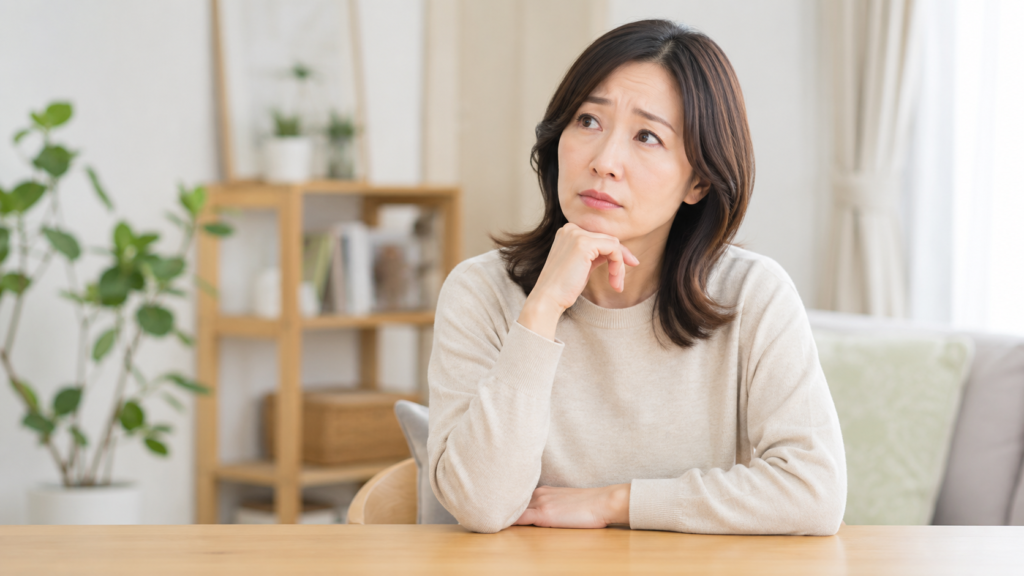 鮫川村で葬儀・家族葬に備えてさくらの会の入会を検討する女性